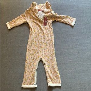 Milkbarn 3-6 month Long-Sleeve Onepiece with Hood